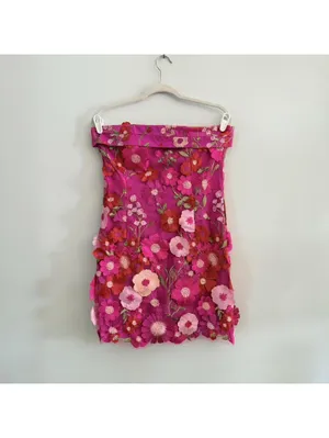 Petal & Pup Butterfields Embroidered Floral Strapless Minidress thumbnail 3