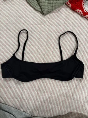SKIMS Bikini Swim Top Micro Scoop Onyx thumbnail 2