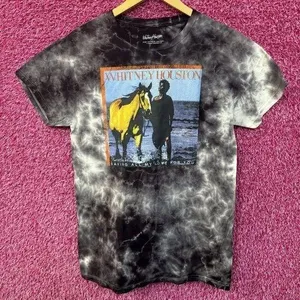 Whitney Houston Self-Titled Album Cover tie dye Tee size small thumbnail 1