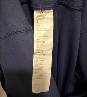 Fabletics Oasis PureLuxe High-Waisted Crossover Flare Leggings Navy thumbnail 9