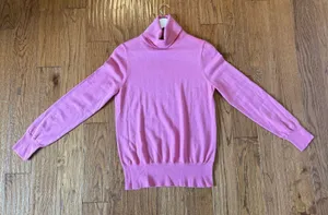 J.crew 100% merino wool turtleneck sweater M Pink Size M thumbnail 6