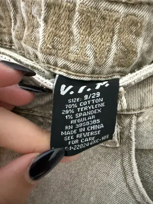 VIP Jeans Gray Acid Wash Multi Pocket Cargo Jeans Women 9/29 Y2K thumbnail 5