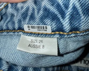 Rolla's High-Waist Pleated Denim Mini Skirt thumbnail 3