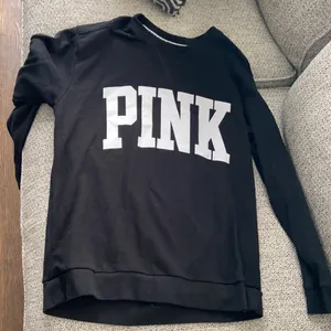 Pink Victoria’s Secret black sweatshirt thumbnail 5