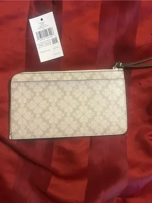 Kate spade flower dark beige wristlet thumbnail 4