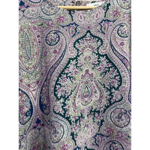 Mango Purple Blue Paisley Boho Lightweight Relaxed Blouse Top Size‎ 6 thumbnail 9