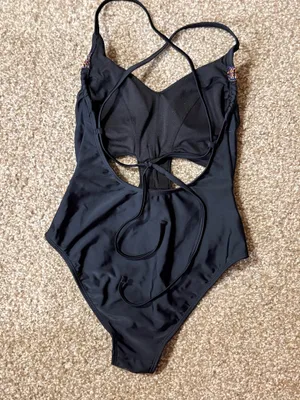 Target Black One-Piece with Cutouts thumbnail 3