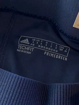 Adidas Blue Techfit Leggings thumbnail 5