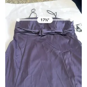 Vintage 80s Madison Leigh Eggplant Purple Sleeveless Dress Size 14 NWT Deadstock thumbnail 5