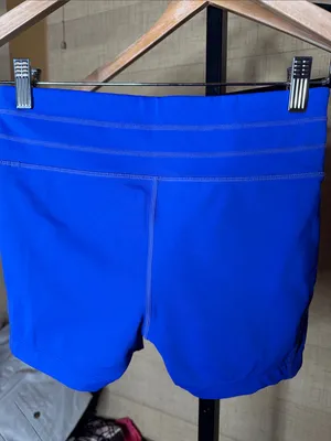 Athleta Cross It Shortie Royal Blue Compression Shorts Size Small thumbnail 7