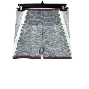 Athleta Impact Short 3.5" size medium gray‎ purple athletic workout shorts thumbnail 2