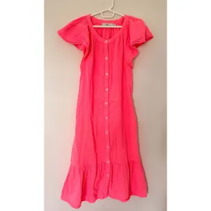 Vineyard Vines Seastitch Double Gauze Tiered Cotton Mini Shirt Dress XS No Belt thumbnail 2
