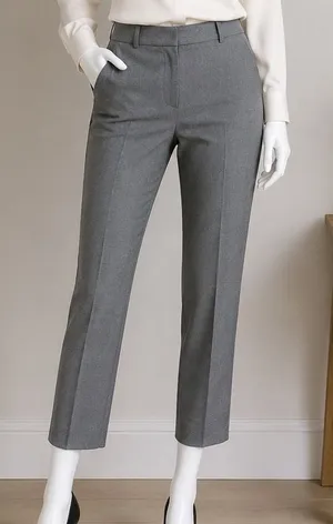 Tommy Hilfiger Womens Dress Pants Grey Slim Straight‎ Professional 6 thumbnail 1