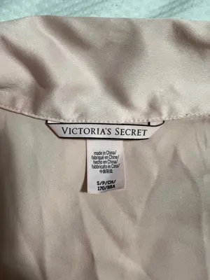 Victoria's Secret Satin Botton Front Pink Lounge Romper thumbnail 2