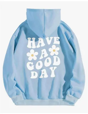 Have A Good Day Hoodie Blue thumbnail 1