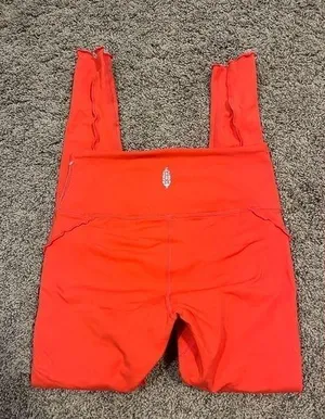 Free People High Rise 24/7 Leggings XS Orange thumbnail 1