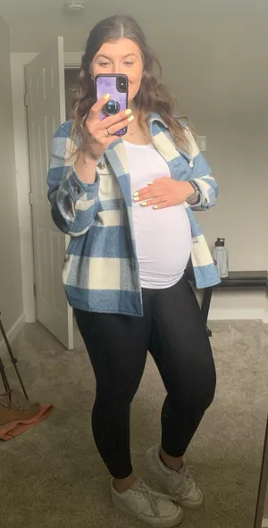 Old Navy Soft Plaid Brushed Shacket thumbnail 6