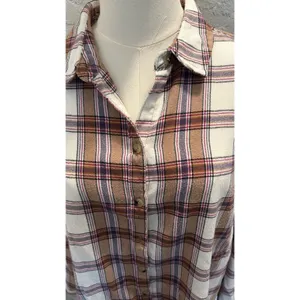 Jach's Girlfriend Tartan Plaid Flannel Shirt Women Med Button Up Outdoors Casual thumbnail 4