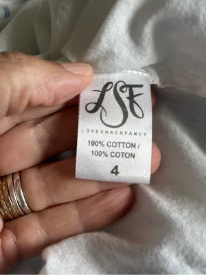LoveShackFancy Eden Striped Cotton Short-Sleeve Coverup Maxi Dress Size 4 thumbnail 7