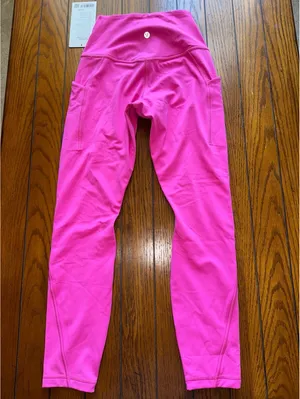 Lululemon Align With Pockets High-Rise 25” Sonic Pink Size 4 NWT thumbnail 2