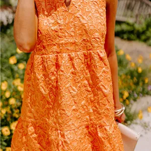 THML Orange Floral Dress M thumbnail 2