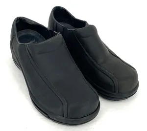 Dansko Calla Black Leather Clogs Comfort Slip On Shoes Women EU 40 thumbnail 1
