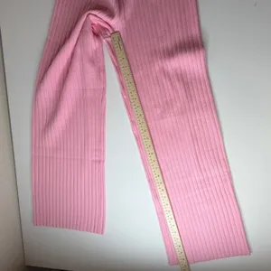 NWT Avara Wishlist Brianna Pink Ribbed Knit Pants Large Stretch Comfy‎ Lounge thumbnail 12