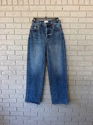 Pistola Ryder High Rise Wide Leg Cuffed Straight Jeans in Fulton Size 26 thumbnail 6