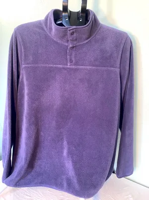 Women’s XL Fleece Sweater good condition Purple thumbnail 1