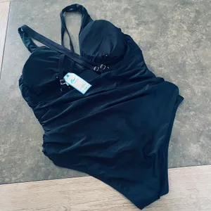 You Di An Women's Swimsuits One Piece Tummy Control Front Cross Backless Swimsuit thumbnail 9