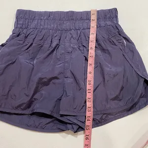 Free People FP Movement Purple Smocked Running Shorts M High Rise Athletic thumbnail 6