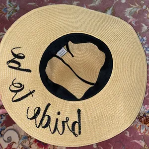 Bride to Be Floppy Sun Hat NWT Tan thumbnail 5