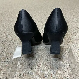 Mootsies Tootsies Georgette Satin Black Heels Sz 5.5 thumbnail 5
