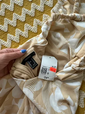 Forever 21 Tan Patterned Mini Dress thumbnail 5
