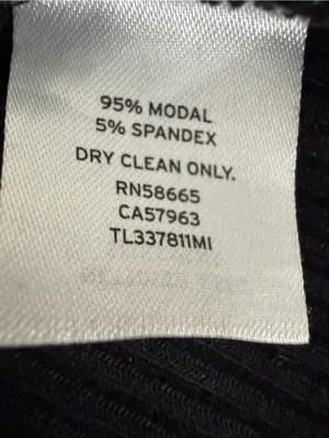 Leith women’s size M Black Ribbed Mock Neck Sleeveless Midi Dress (E76) thumbnail 10