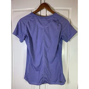 The North Face T Shirt Womens Medium Purple Stripes Outdoorsy Hiking‎ READ thumbnail 4