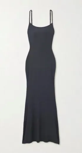Skims Elegant Black Maxi Dress S thumbnail 1