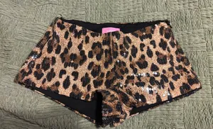 Edikted Sequin Shorts Micro Leopard thumbnail 1