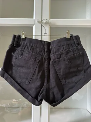 Revolve Black Jean Shorts thumbnail 2