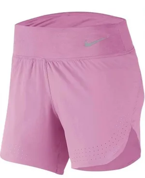 Nike Eclipse 2-in-1 Womens Dri-FIT Running‎ Shorts Pink Laser Cut Size XS thumbnail 1