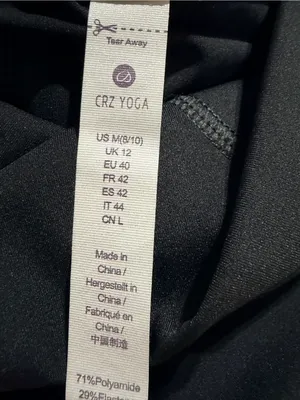 CRZ YOGA Butter Luxe High Waisted Biker Shorts Medium black thumbnail 7