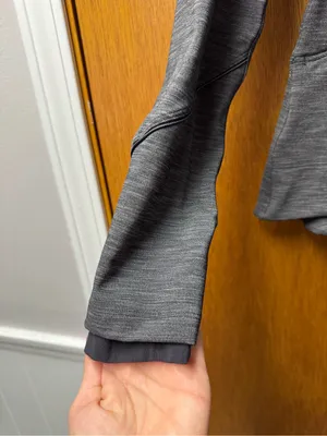 Lululemon Gait Keeper Jacket Full Zip Long Sleeves Heathered Black 6 W4AKFS thumbnail 10