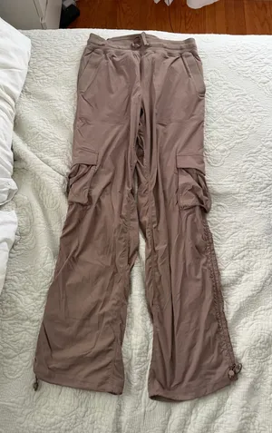 Lululemon tan dance studio cargo pants size small thumbnail 1