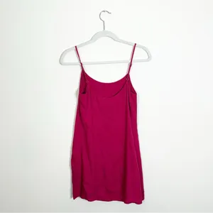 Reformation Lindsay Slip Dress Rhubarb Pink Red Size 2 thumbnail 5