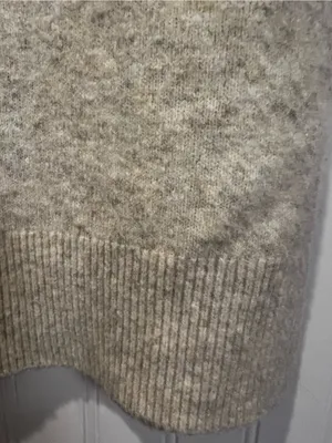 Abercrombie & Fitch Cream Collared Log Sleeve Midi Sweater Dress size X Small thumbnail 12