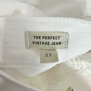 Madewell The Perfect Vintage Jean Tile White High Rise Classic Raw Hem US 23 NWT thumbnail 11