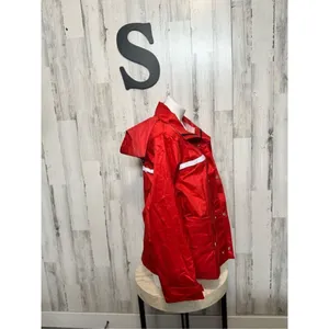 Red rain jacket size small thumbnail 6