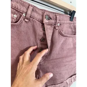 Rag & Bone Maya High-Rise Shorty Short Light Plum Organic Cotton Size 27 thumbnail 7