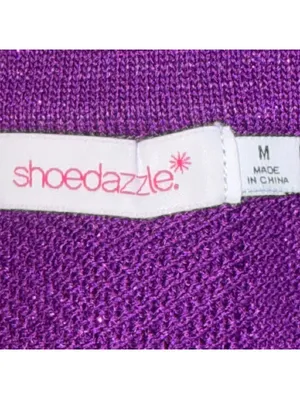 Shoedazzle Purple Metallic Maxi Skirt M NWT thumbnail 7