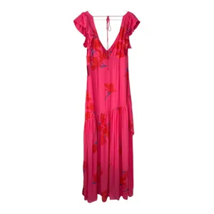 Free People Womens Size-6 She's A Waterfall Maxi Dress Pink‎ $128 thumbnail 4